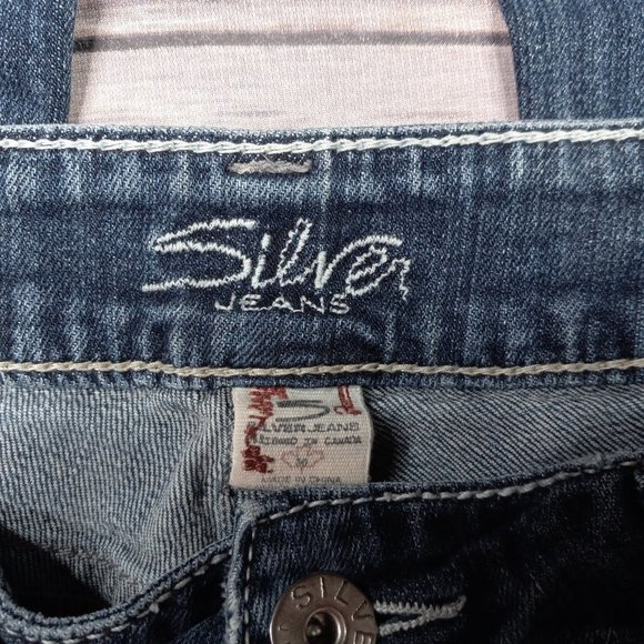 Silver Jeans Suki Boot Cut 30 Lightly Distressed - Picture 4 of 9